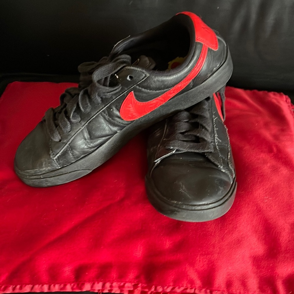 Black with a red check gently used